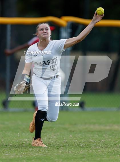 Thumbnail 2 in Strong Rock Christian vs. Calvary Christian (GIAA 4A Final) photogallery.