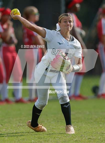 Thumbnail 2 in Strong Rock Christian vs. Calvary Christian (GIAA 4A Final) photogallery.