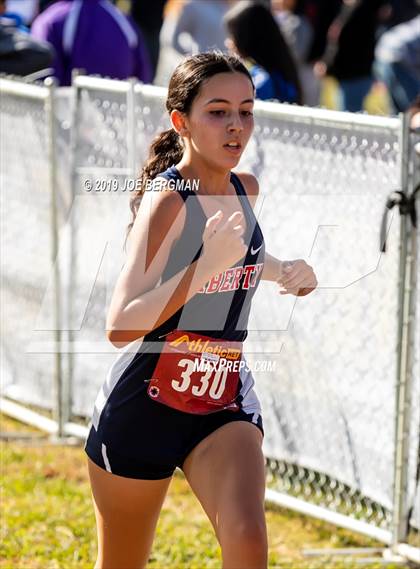 Thumbnail 3 in CIF Central Section Cross Country Championships (Girls D2 Race) photogallery.
