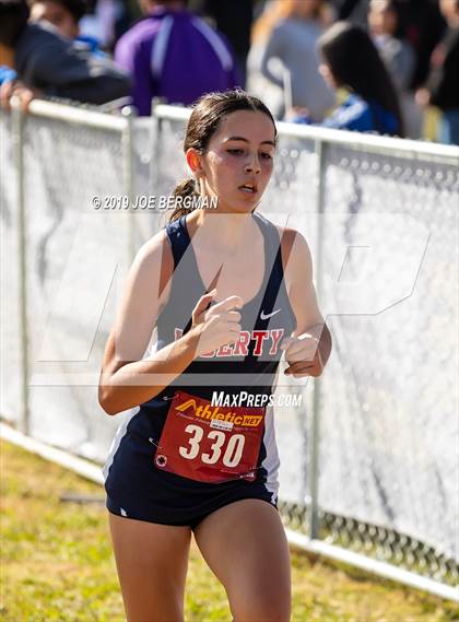 Thumbnail 2 in CIF Central Section Cross Country Championships (Girls D2 Race) photogallery.
