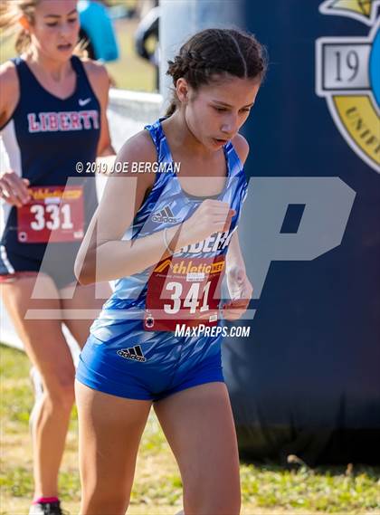 Thumbnail 2 in CIF Central Section Cross Country Championships (Girls D2 Race) photogallery.