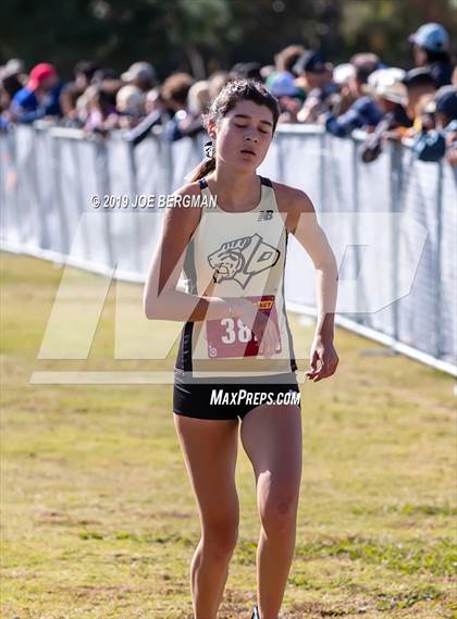 Thumbnail 2 in CIF Central Section Cross Country Championships (Girls D2 Race) photogallery.