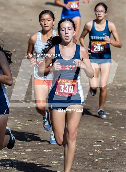 Thumbnail 2 in CIF Central Section Cross Country Championships (Girls D2 Race) photogallery.