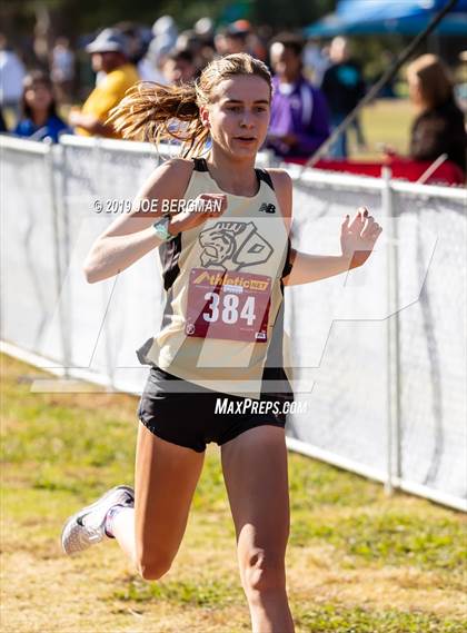 Thumbnail 2 in CIF Central Section Cross Country Championships (Girls D2 Race) photogallery.
