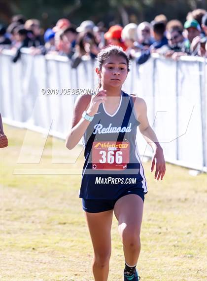 Thumbnail 2 in CIF Central Section Cross Country Championships (Girls D2 Race) photogallery.
