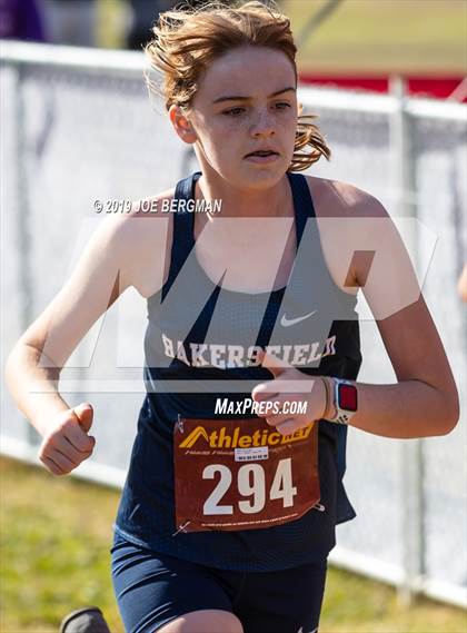Thumbnail 3 in CIF Central Section Cross Country Championships (Girls D2 Race) photogallery.