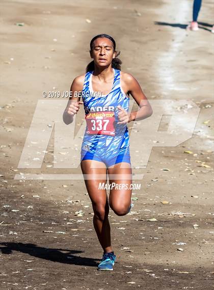 Thumbnail 2 in CIF Central Section Cross Country Championships (Girls D2 Race) photogallery.