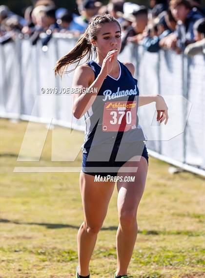 Thumbnail 2 in CIF Central Section Cross Country Championships (Girls D2 Race) photogallery.