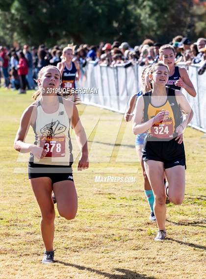 Thumbnail 2 in CIF Central Section Cross Country Championships (Girls D2 Race) photogallery.