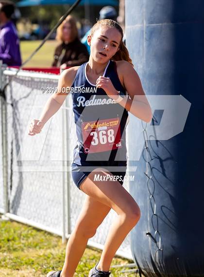 Thumbnail 2 in CIF Central Section Cross Country Championships (Girls D2 Race) photogallery.