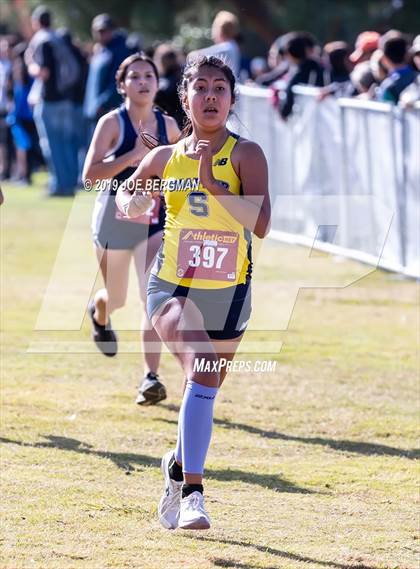 Thumbnail 2 in CIF Central Section Cross Country Championships (Girls D2 Race) photogallery.