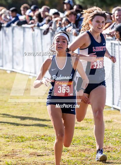 Thumbnail 2 in CIF Central Section Cross Country Championships (Girls D2 Race) photogallery.