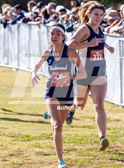 Thumbnail 1 in CIF Central Section Cross Country Championships (Girls D2 Race) photogallery.