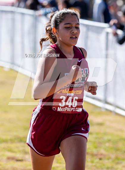 Thumbnail 2 in CIF Central Section Cross Country Championships (Girls D2 Race) photogallery.