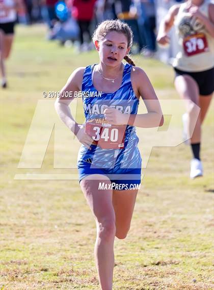 Thumbnail 3 in CIF Central Section Cross Country Championships (Girls D2 Race) photogallery.