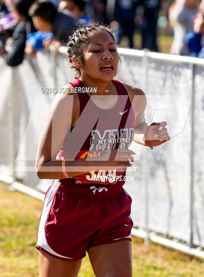 Thumbnail 2 in CIF Central Section Cross Country Championships (Girls D2 Race) photogallery.