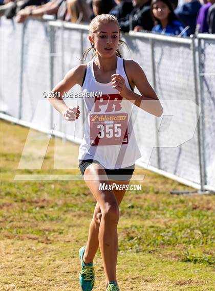 Thumbnail 2 in CIF Central Section Cross Country Championships (Girls D2 Race) photogallery.