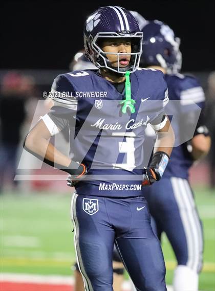 Thumbnail 2 in Cardinal Newman @ Marin Catholic (CIF NCS Division 3 Final) photogallery.