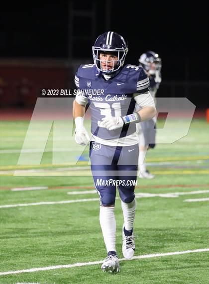 Thumbnail 3 in Cardinal Newman @ Marin Catholic (CIF NCS Division 3 Final) photogallery.