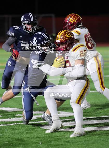 Thumbnail 1 in Cardinal Newman @ Marin Catholic (CIF NCS Division 3 Final) photogallery.