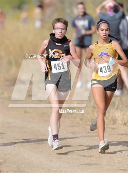 Thumbnail 2 in CHSAA Cross Country 4A Region 2 Girls photogallery.