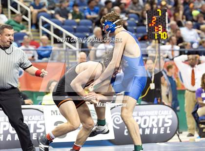 Thumbnail 3 in NCHSAA 3A Wrestling Championships photogallery.