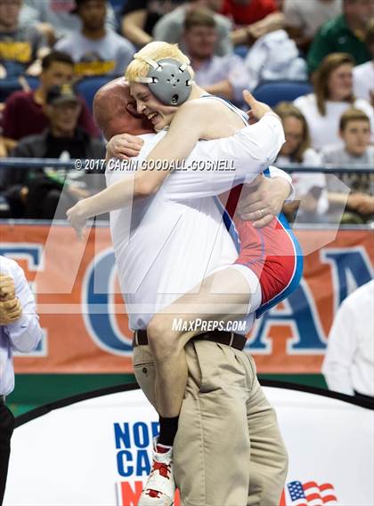 Thumbnail 3 in NCHSAA 3A Wrestling Championships photogallery.