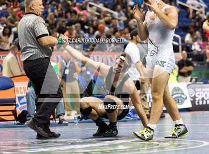 Thumbnail 1 in NCHSAA 3A Wrestling Championships photogallery.