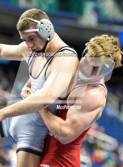 Thumbnail 2 in NCHSAA 3A Wrestling Championships photogallery.