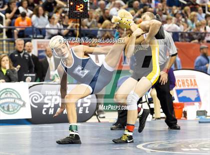 Thumbnail 1 in NCHSAA 3A Wrestling Championships photogallery.