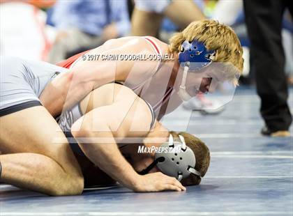 Thumbnail 3 in NCHSAA 3A Wrestling Championships photogallery.