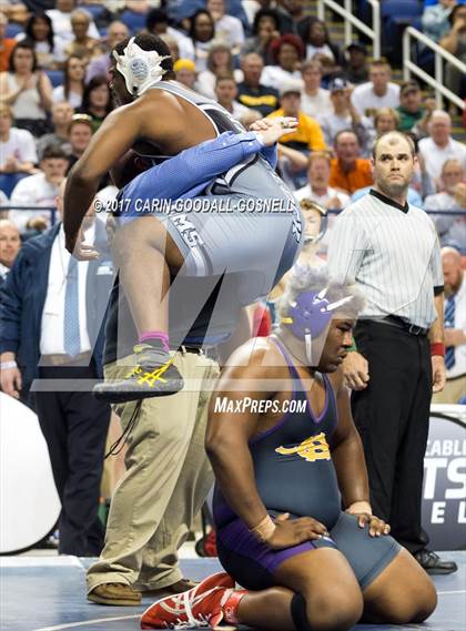 Thumbnail 1 in NCHSAA 3A Wrestling Championships photogallery.