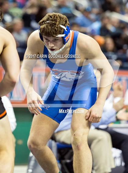 Thumbnail 2 in NCHSAA 3A Wrestling Championships photogallery.