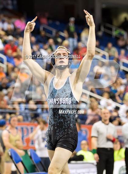 Thumbnail 1 in NCHSAA 3A Wrestling Championships photogallery.