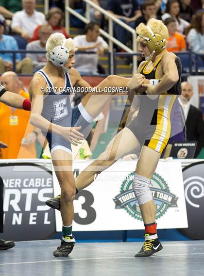 Thumbnail 2 in NCHSAA 3A Wrestling Championships photogallery.
