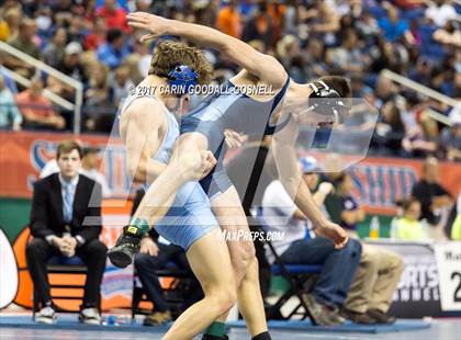 Thumbnail 2 in NCHSAA 3A Wrestling Championships photogallery.