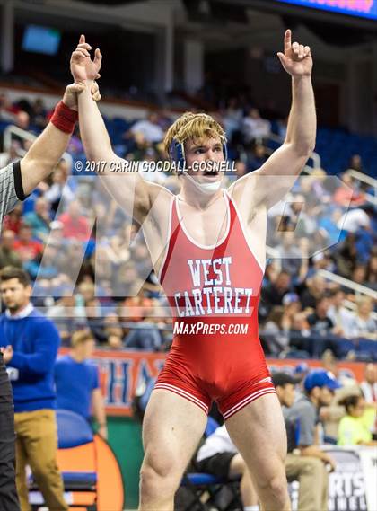 Thumbnail 2 in NCHSAA 3A Wrestling Championships photogallery.