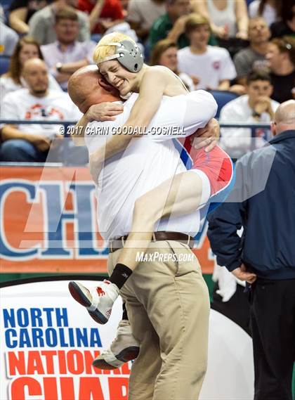 Thumbnail 1 in NCHSAA 3A Wrestling Championships photogallery.