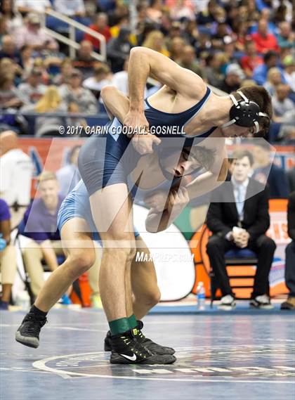 Thumbnail 1 in NCHSAA 3A Wrestling Championships photogallery.