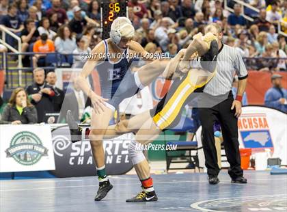 Thumbnail 3 in NCHSAA 3A Wrestling Championships photogallery.