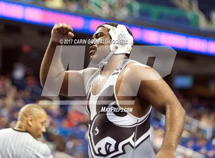 Thumbnail 3 in NCHSAA 3A Wrestling Championships photogallery.