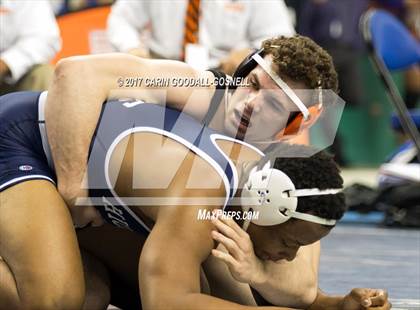 Thumbnail 3 in NCHSAA 3A Wrestling Championships photogallery.