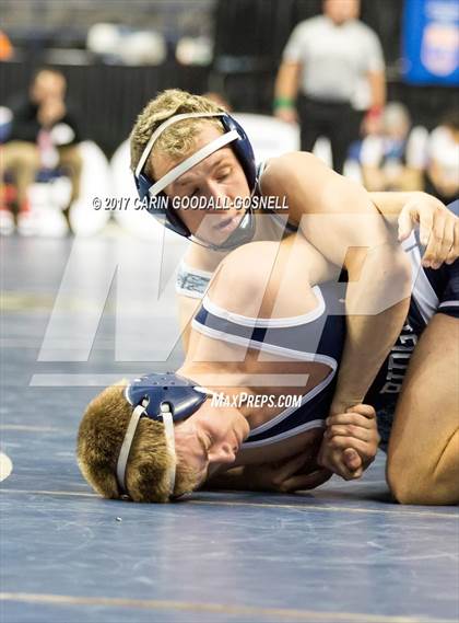 Thumbnail 3 in NCHSAA 3A Wrestling Championships photogallery.