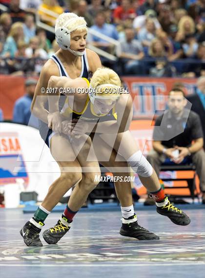 Thumbnail 3 in NCHSAA 3A Wrestling Championships photogallery.