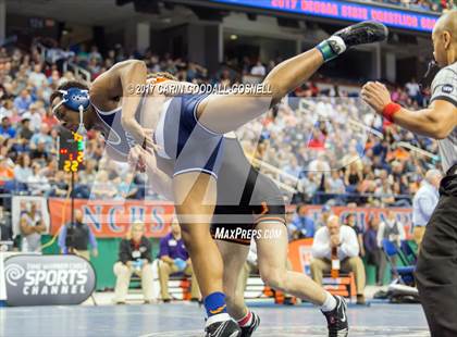 Thumbnail 3 in NCHSAA 3A Wrestling Championships photogallery.