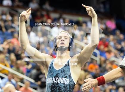 Thumbnail 3 in NCHSAA 3A Wrestling Championships photogallery.