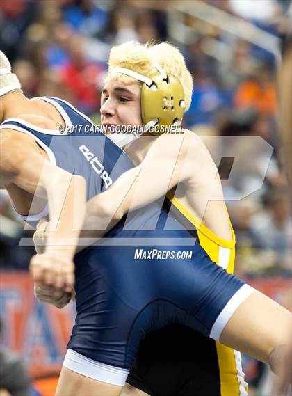 Thumbnail 1 in NCHSAA 3A Wrestling Championships photogallery.