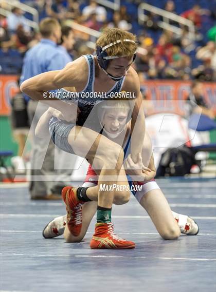 Thumbnail 1 in NCHSAA 3A Wrestling Championships photogallery.