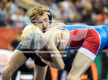 Thumbnail 3 in NCHSAA 3A Wrestling Championships photogallery.