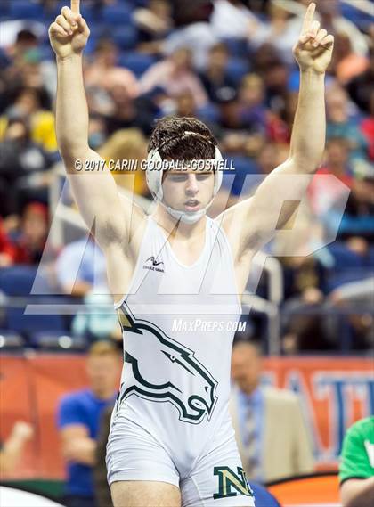 Thumbnail 1 in NCHSAA 3A Wrestling Championships photogallery.